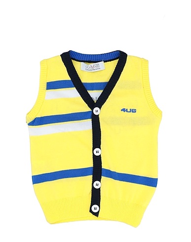 CESARE PACIOTTI 4US Cardigan Yellow 100% Cotton