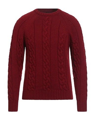 MOORER Maglia in Cachemire Bordeaux 100% Cachemire