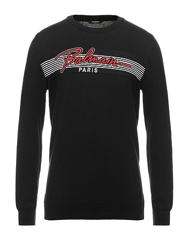 BALMAIN Jumper Black 100% Cotton