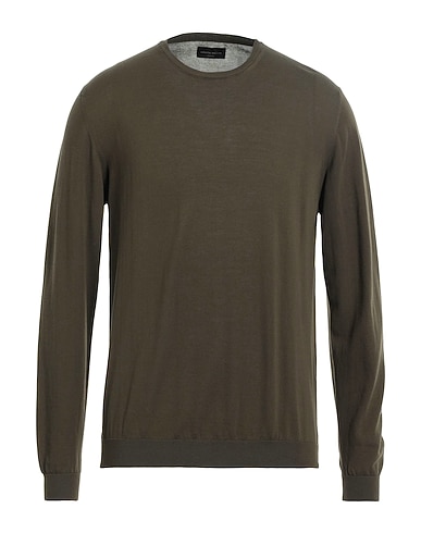 ROBERTO COLLINA Sweater Military green 100% Cotton