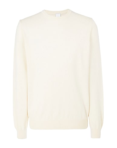 8 by YOOX Sweater ORGANIC COTTON BASIC CREW-NECK
 Ivory 100% Organic cotton