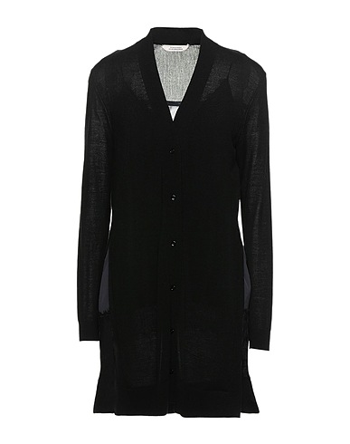 DOROTHEE SCHUMACHER Cardigan Black 94% Virgin Wool, 5% Polyamide, 1% Elastane, Silk