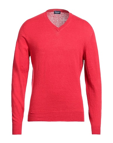 DRUMOHR Jumper Red 88% Linen, 12% Polyester
