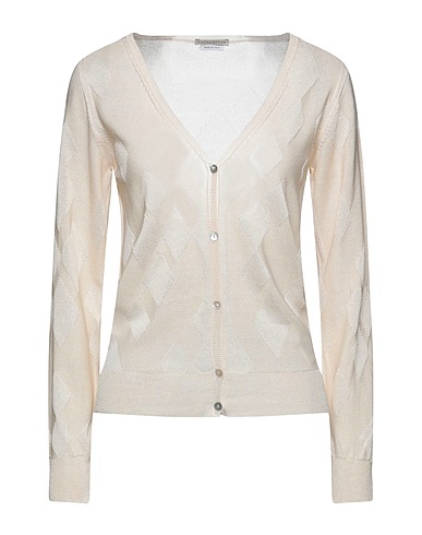 BALLANTYNE Cardigan Beige 40% Viscose, 35% Polyamide, 25% Polyester