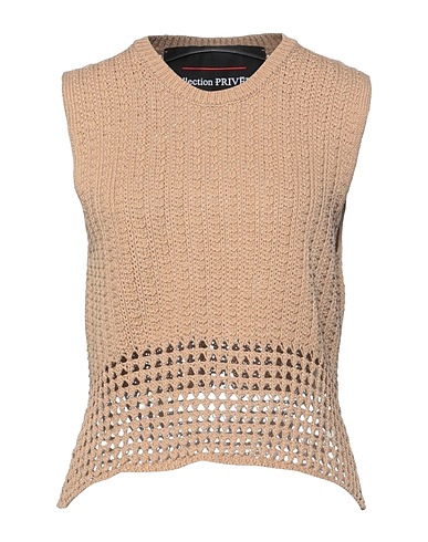 COLLECTION PRIVĒE? Jumper Beige 50% Cotton, 50% Acetate