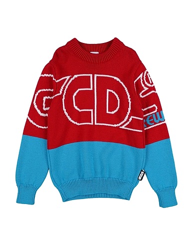 GCDS MINI Jumper Red 50% Virgin Wool, 50% Acrylic