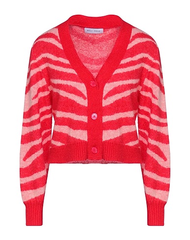 WEILI ZHENG Cardigan Red 70% Wool, 30% Mohair wool, Nylon