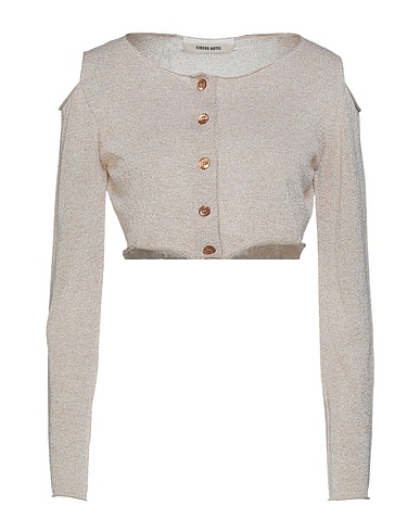 CIRCUS HOTEL Cardigan Beige 70% Viscose, 15% Polyester, 15% Other Fibres