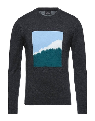 PS PAUL SMITH Jumper Charcoal 60% Merino Wool, 40% Cotton