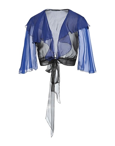 ALBERTA FERRETTI Shrug Blue 100% Silk