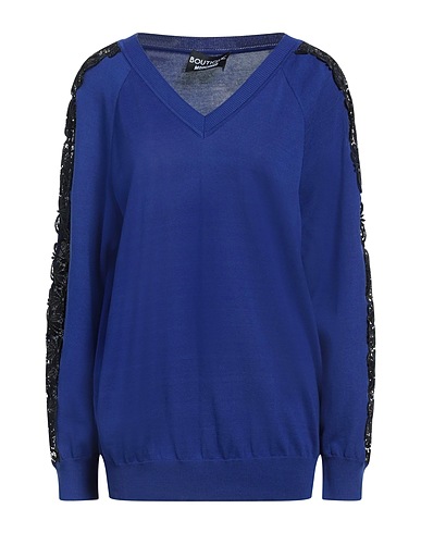 BOUTIQUE MOSCHINO Jumper Blue 100% Cotton, Polyester