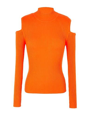 8 by YOOX タートルネック KNIT COLD-SHOULDER L/SLEEVE TOP
ARANCIONE レーヨン 82% / ナイロン 16% / ポリウレタン 2%