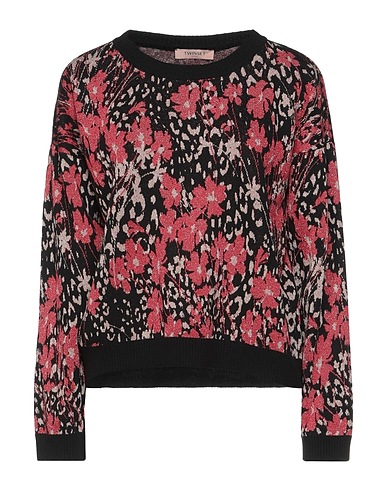 TWINSET Jumper Black 45% Viscose, 25% Acrylic, 13% Other Fibres, 10% Cotton, 7% Metal