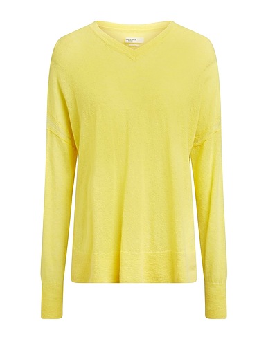 MARANT ÉTOILE Pullover Giallo 50% Poliammide, 40% Lana di baby alpaca, 10% Lana