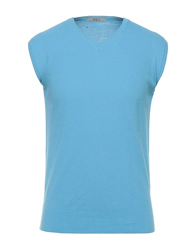 TSD12 Maglia Gilet Celeste 100% Cotone