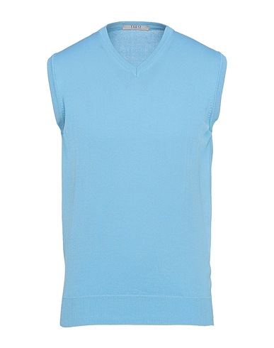 TSD12 Sleeveless sweater Sky blue 100% Cotton