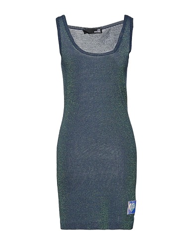 LOVE MOSCHINO Sleeveless sweater Blue 70% Cotton, 20% Polyester, 10% Polyamide