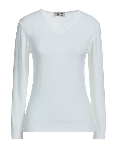 TSD12 Jumper White 42% Modal, 38% Acrylic, 20% Polyamide