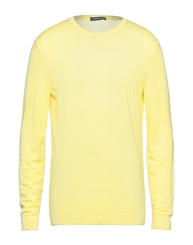 ZEGNA Pullover Gelb 48% Kaschmir, 34% Seide, 18% Leinen