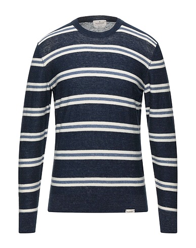 BROOKSFIELD Jumper Midnight blue 85% Linen, 15% Cotton
