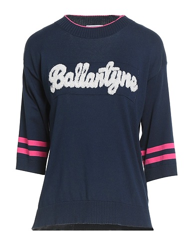 BALLANTYNE Pullover Blu navy 98% Cotone, 2% Poliammide