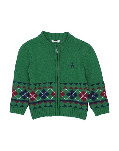 LE BEBÉ Cardigan Verde 45% Viscosa, 25% Lana Merino, 25% Poliammide, 5% Cachemire