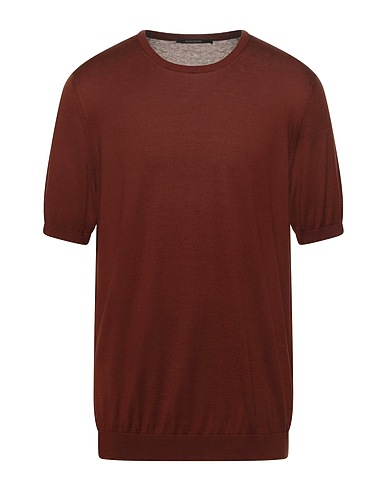 TAGLIATORE Sweater Brown 100% Silk