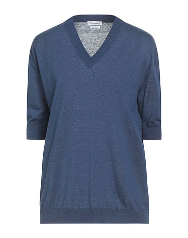 BALLANTYNE Jumper Navy blue 55% Silk, 45% Linen