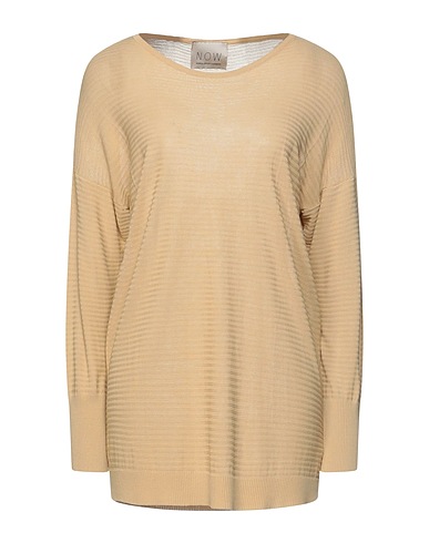 N.O.W. ANDREA ROSATI CASHMERE Pullover Sand 100% Viskose