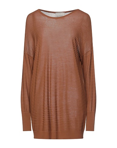 N.O.W. ANDREA ROSATI CASHMERE Jumper Tan 100% Viscose