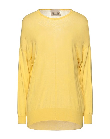 N.O.W. ANDREA ROSATI CASHMERE Pullover Giallo ocra 100% Viscosa