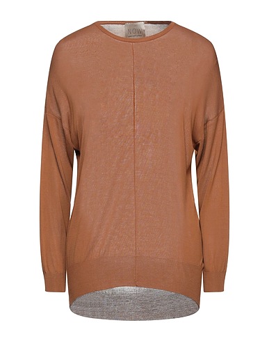 N.O.W. ANDREA ROSATI CASHMERE Pullover Braun 100% Viskose