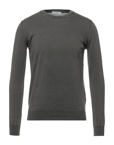 ALPHA STUDIO Jumper Dark brown 100% Cotton