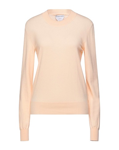 BOTTEGA VENETA Cashmere jumper Apricot 80% Cashmere, 10% Polyamide, 7% Polyester, 3% Elastane