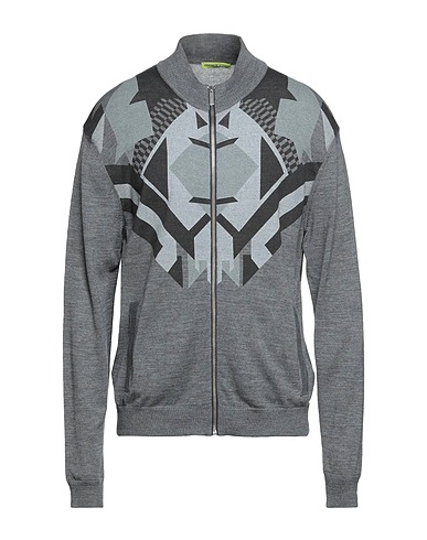VERSACE JEANS Cardigan Grey 50% Acrylic, 50% Wool