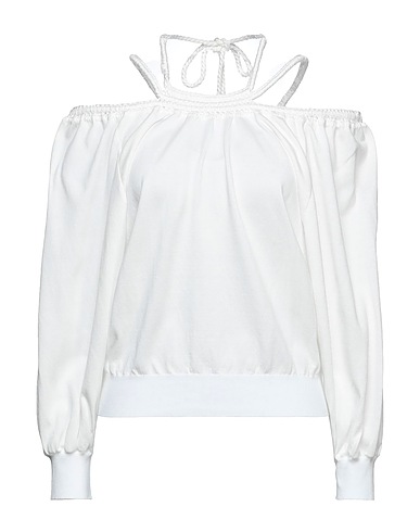 ALBERTA FERRETTI Sweater White 100% Cotton, Polyamide, Elastane