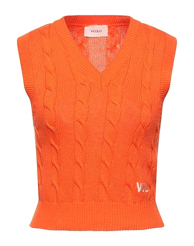 VICOLO Pullover Orange 50% Baumwolle, 50% Acryl
