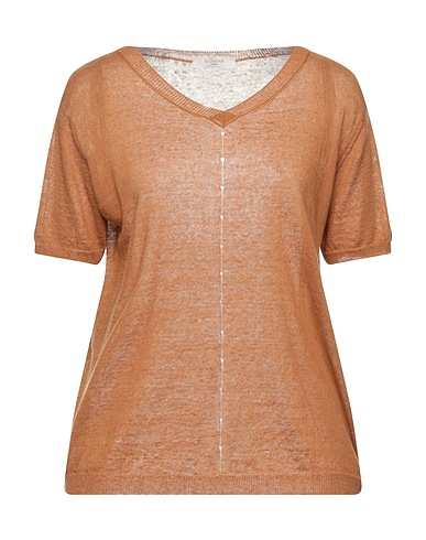 ZANONE Jumper BY SLOWEAR Camel 64% Linen, 36% Cotton