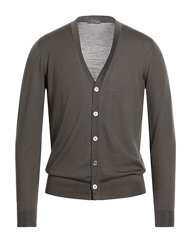DRUMOHR Cardigan MODERN Charcoal 100% Super 140s Wool