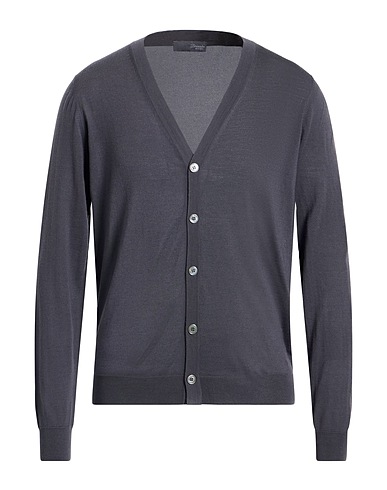 DRUMOHR Cardigan Grey 100% Super 140s Wool