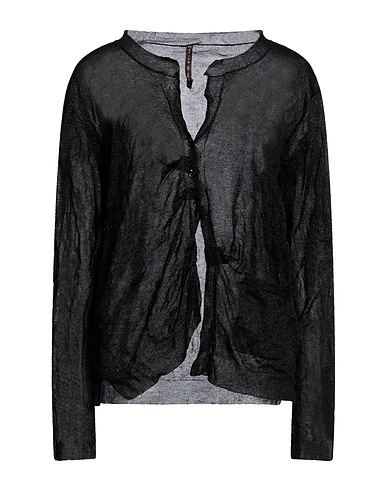 MANILA GRACE Cardigan Black 72% Cotton, 28% Metallic fiber