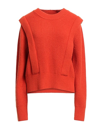MICHAEL MICHAEL KORS Jumper CROP SHAKER WITH FLARES Orange 47% Merino Wool, 38% Viscose, 10% Nylon, 5% Cashmere