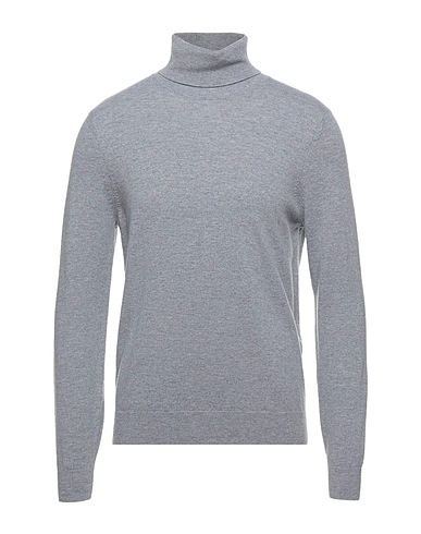 MALO Polo neck OPTIMUM Light grey 70% Wool, 30% Cashmere