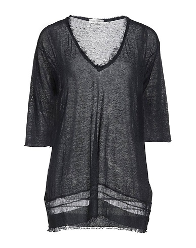 BALLANTYNE Jumper Midnight blue 70% Linen, 30% Viscose