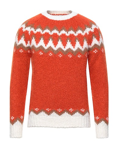 ELEVENTY Cashmere blend Orange 54% Cashmere, 36% Alpaca wool, 10% Silk