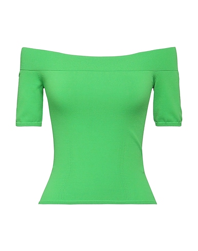 MCQUEEN Pullover Verde chiaro 83% Viscosa, 17% Poliestere