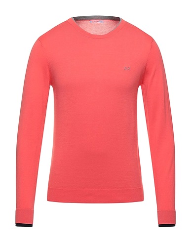 SUN 68 Pullover Corallo 100% Cotone