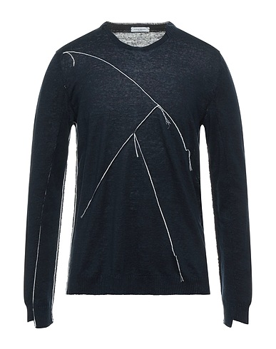 PAOLO PECORA Pullover Nachtblau 100% Leinen