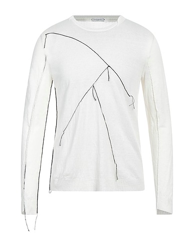 PAOLO PECORA Jumper White 100% Linen