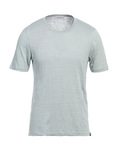 GRAN SASSO Basic T-Shirt Light blue 100% Linen